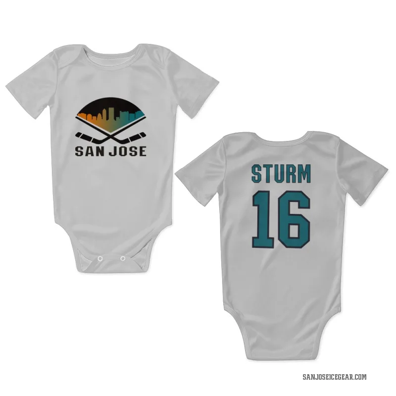 Marco Sturm  White San Jose Sharks  Newborn & Infant Bodysuit