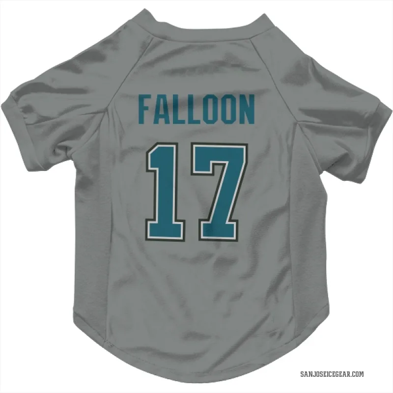 Pat Falloon  Gray San Jose Sharks  Cat & Dog Pet Jersey