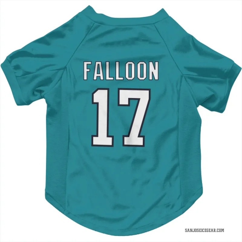 Pat Falloon  Teal San Jose Sharks  Cat & Dog Pet Jersey