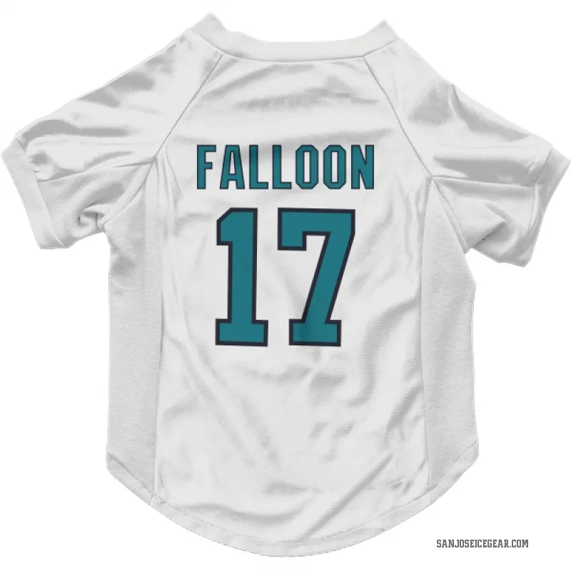 Pat Falloon  White San Jose Sharks  Cat & Dog Pet Jersey