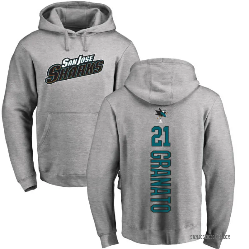 Tony Granato Youth San Jose Sharks Branded Ash Backer Pullover Hoodie