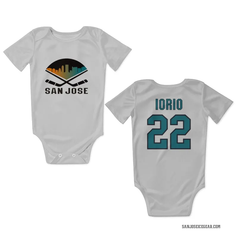 Vincent Iorio  White San Jose Sharks  Newborn & Infant Bodysuit